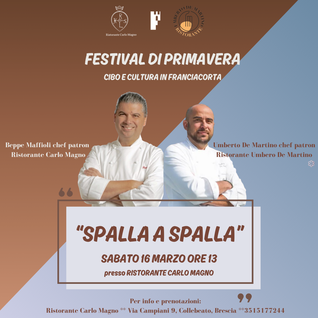 Festival di Primavera Franciacorta – Pranzo a 4 mani con lo chef Umberto De Martino
