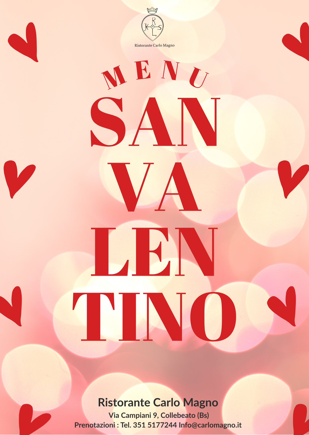 Menu San Valentino